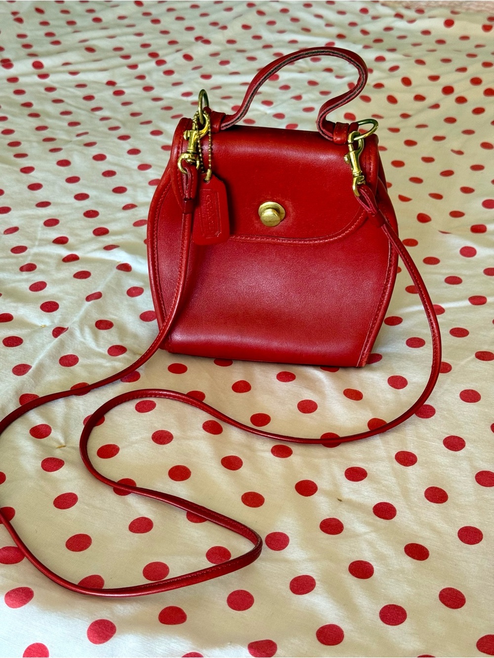 Vintage red Coach “Derby” bag - Rare